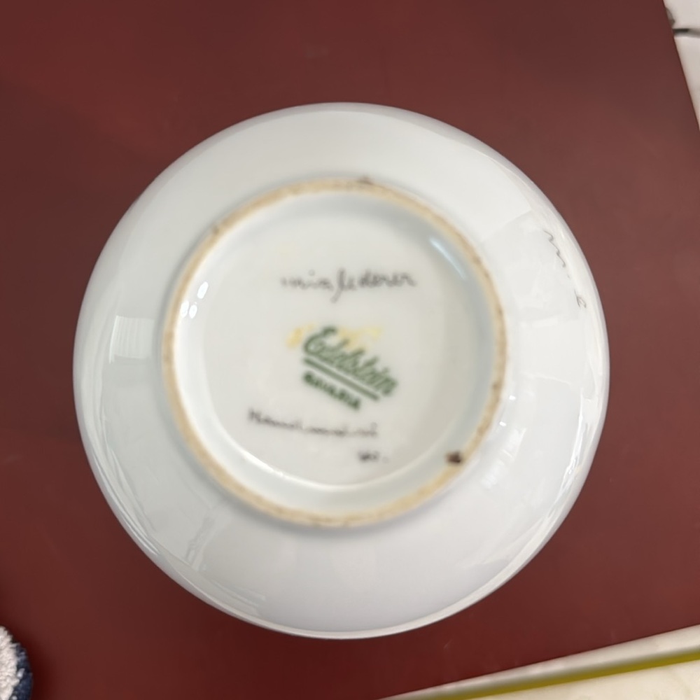 Vintage Edelstein Bavaria, a German porcelain hand painted by Mira Lederer - Picture 4 of 5